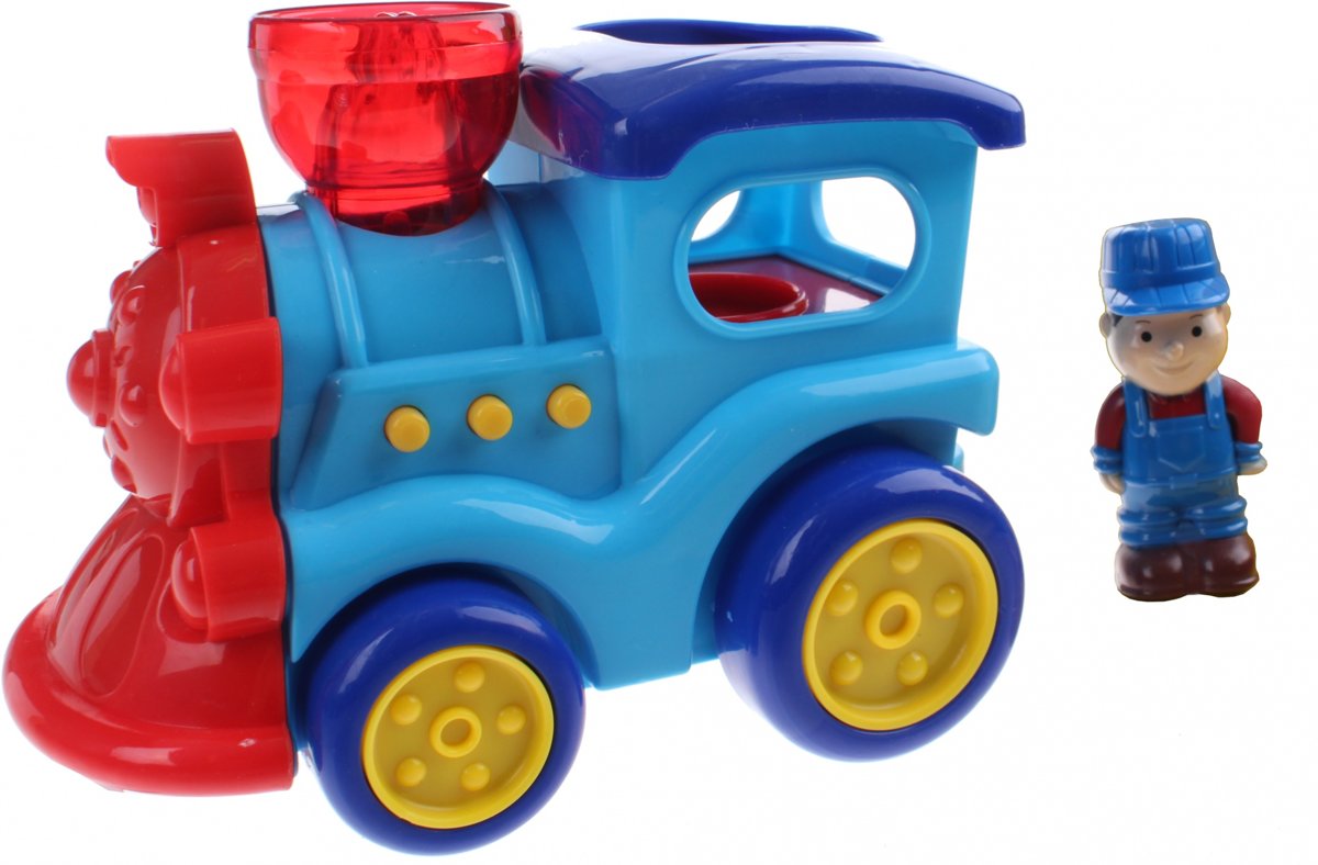 Lets Play Trein Met Licht En Geluid 17 Cm Blauw/rood